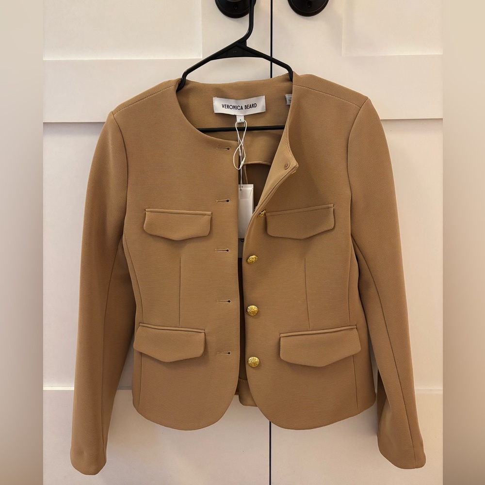 NWT Veronica Beard Kensington Jacket in Latte